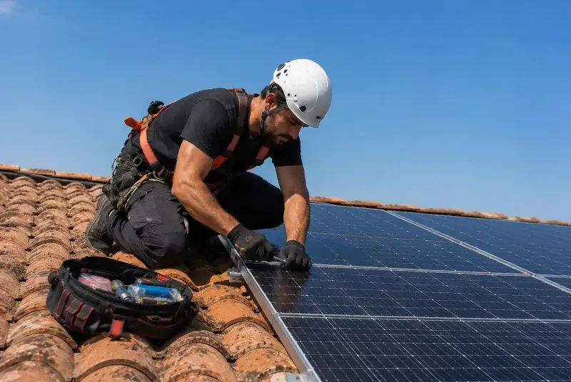 Maintenance et monitoring de panneaux solaires à Curzon