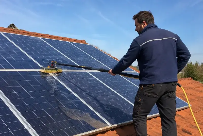 Nettoyage et entretien de panneaux solaires à Curzon